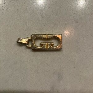 Vintage Givenchy designer brand gold plated Pendant Necklace